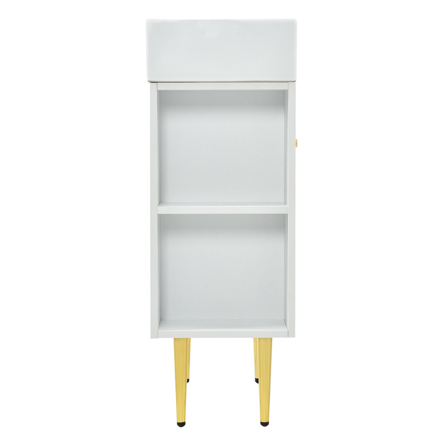 21.6" white Bathroom vanity ; Combo Cabinet ; Bathroom Storage Cabinet; Single Ceramic Vessel Sink; Left side storge