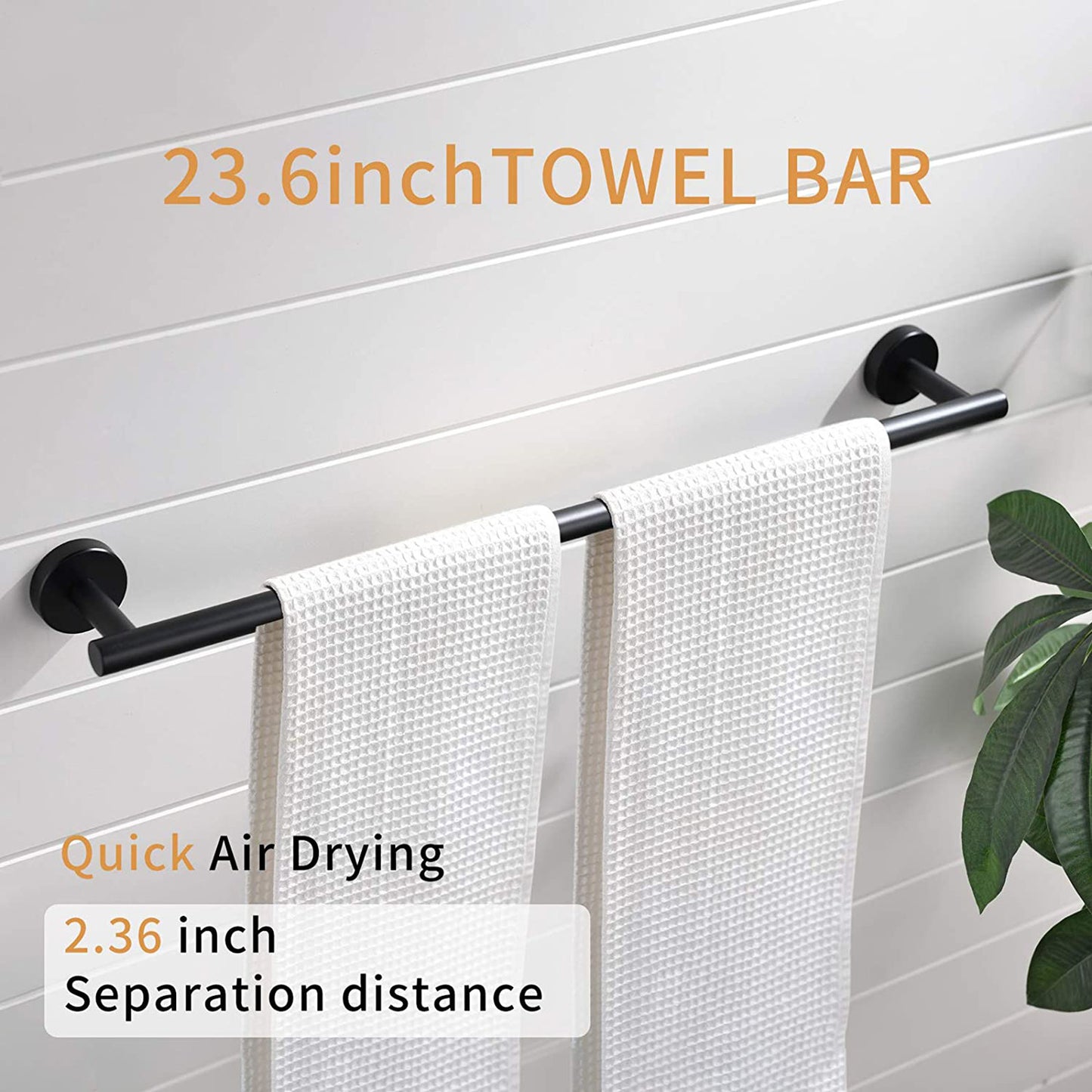 8 Pieces Bathroom Hardware Accessories Set Towel Bar Set,Wall Mounted,Premium Stainless Steel