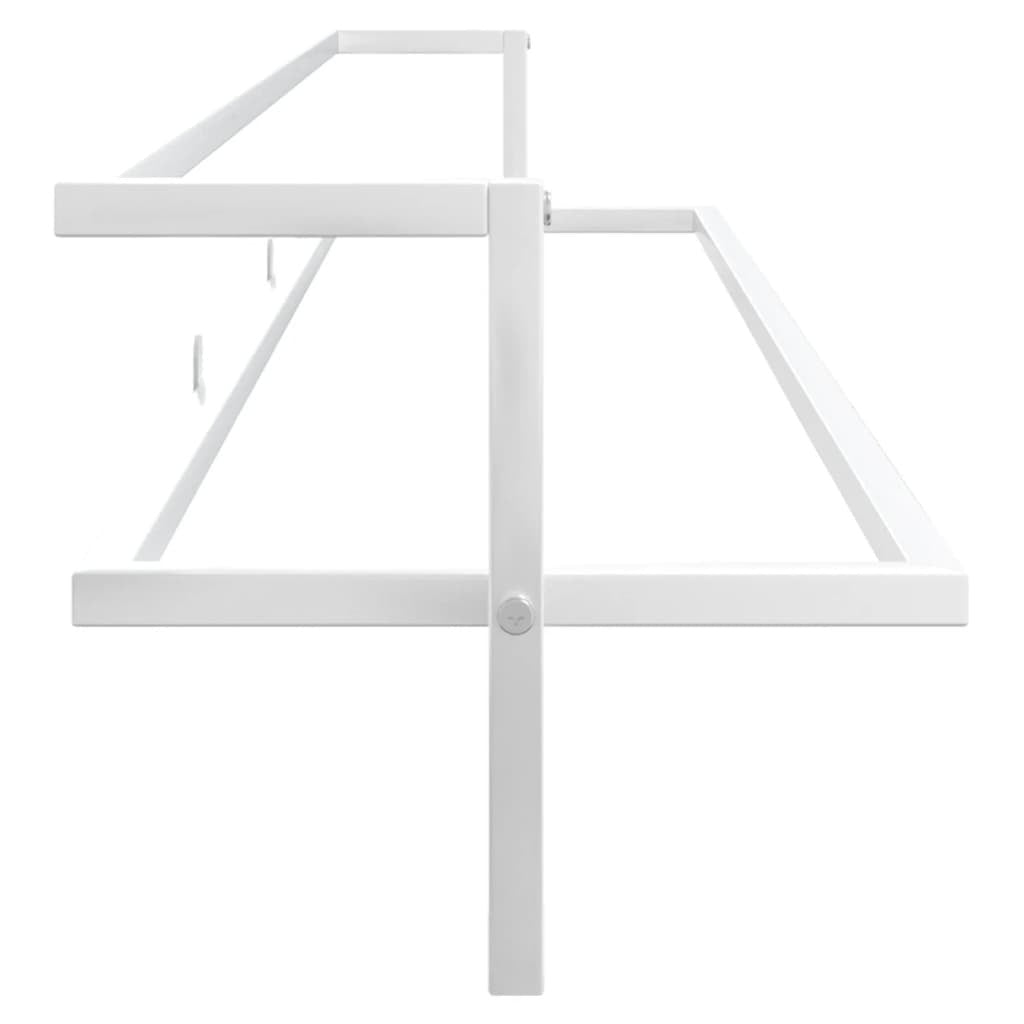 Towel Rack White 37.4"x9.8"x8.7" Iron