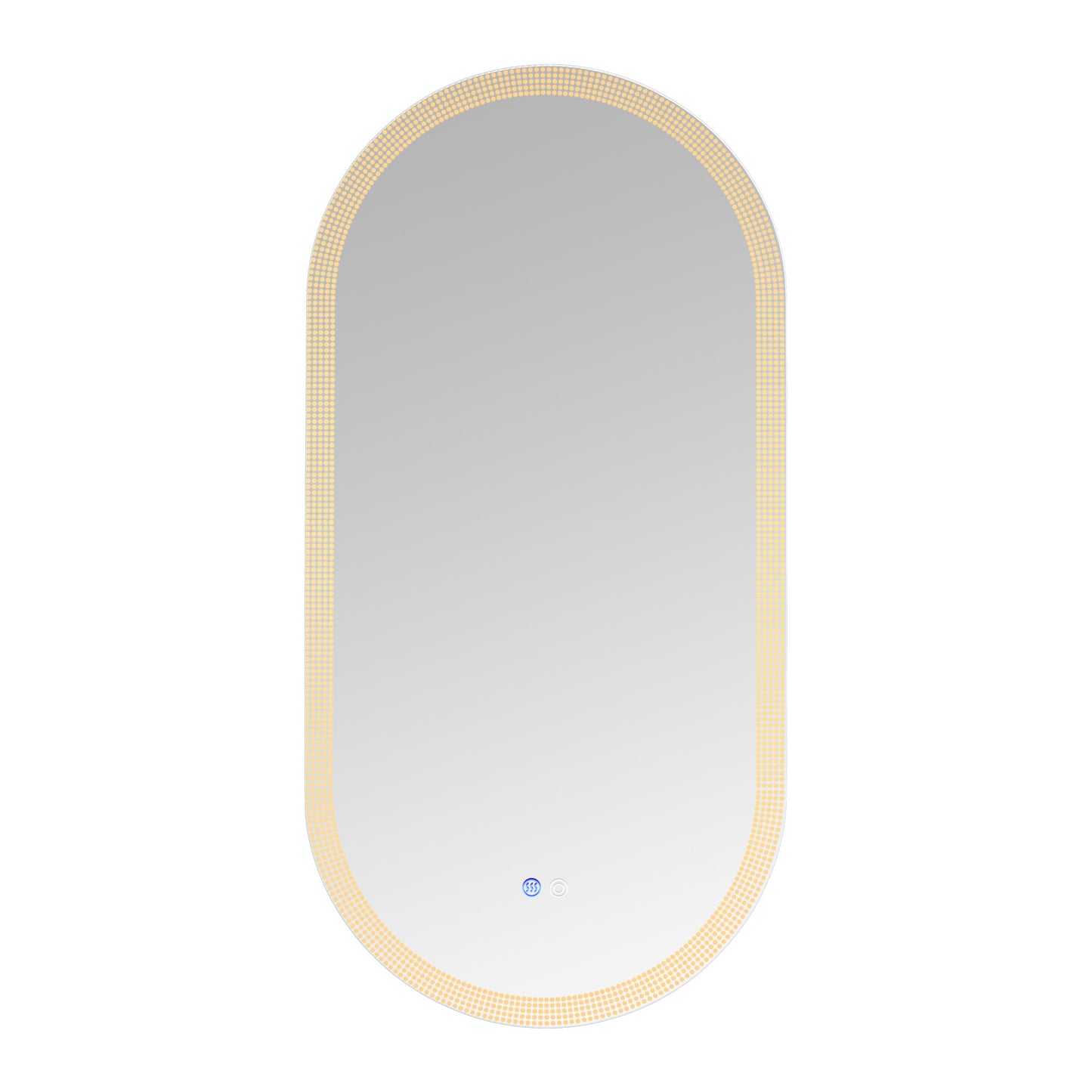 18 x 35 Inch Switch-Held Memory LED Mirror, Wall-Mounted Vanity Mirrors, Bathroom Anti-Fog Mirror, Dimmable Bathroom Mirror