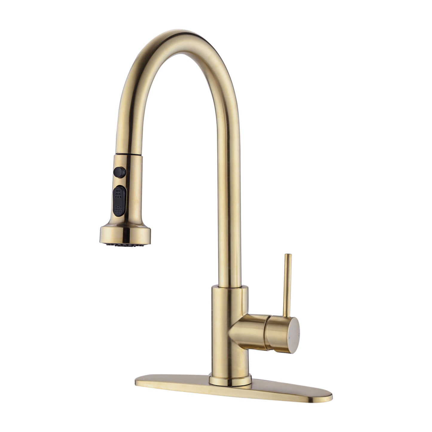 Stainless Steel Pull Down Kitchen Faucet with Soap Dispenser