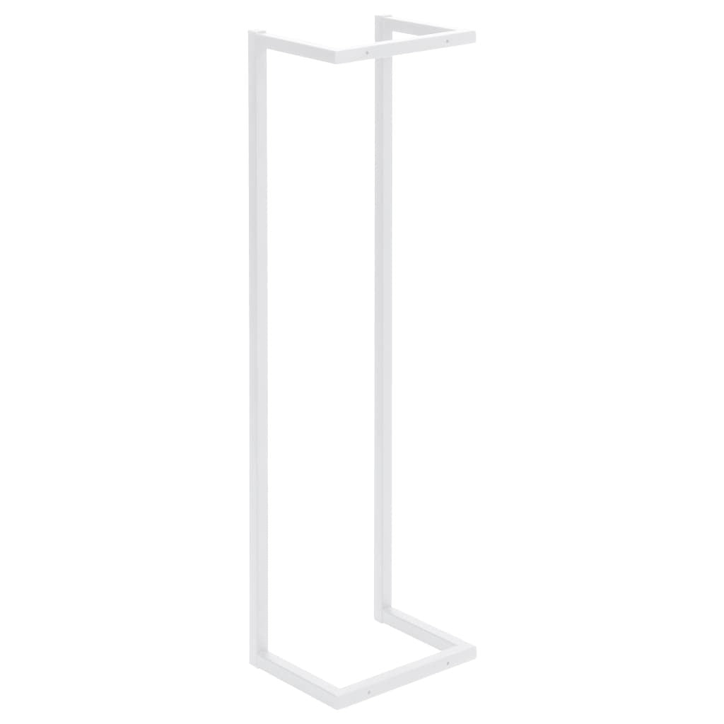 Towel Rack White 9.8"x7.9"x37.4" Steel