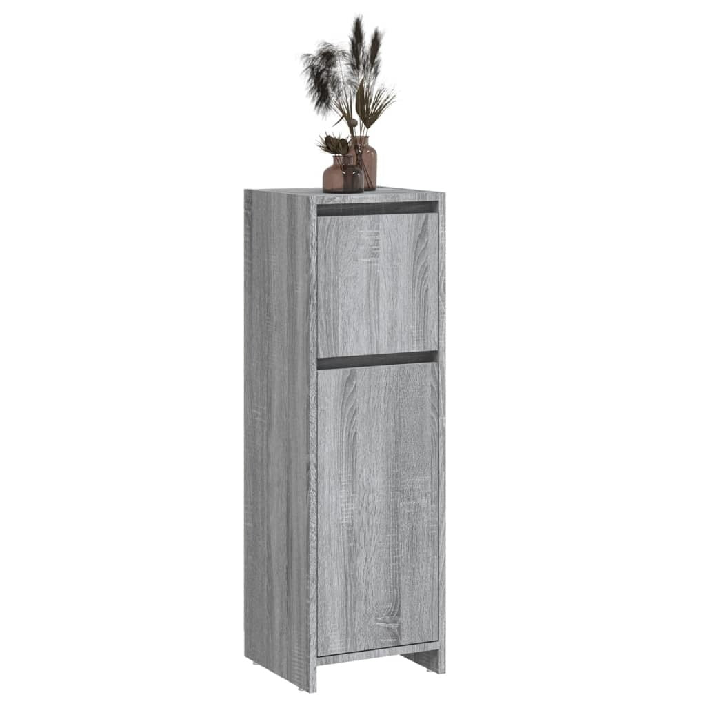 Bathroom Cabinet Gray Sonoma 11.8"x11.8"x37.4" Engineered Wood