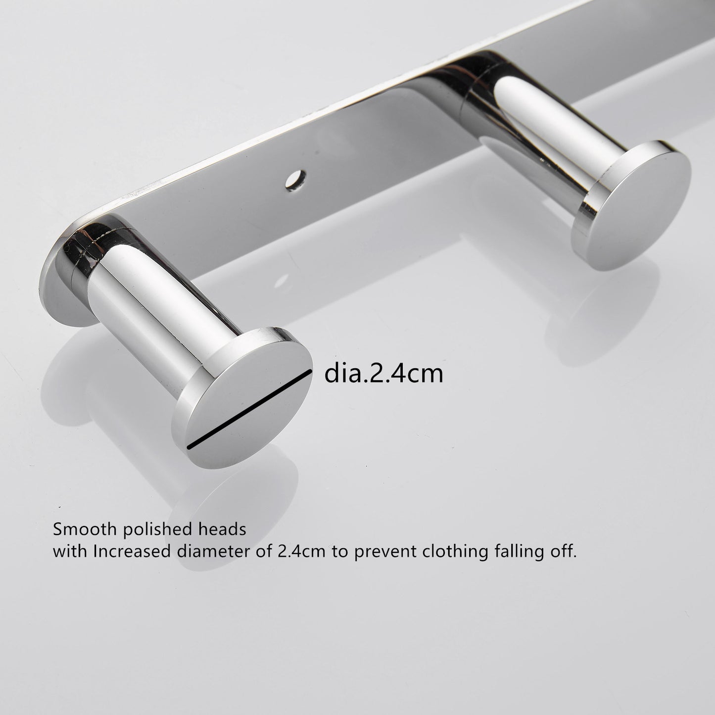 Towel Hook Bright Polishing 304 Stainless Steel Towel Robe Coat Rack Rows of Three Hooks Bathroom Accessories for Home Storage Organization,Hallway,Foyer,Wall Mounted KJQ010-3