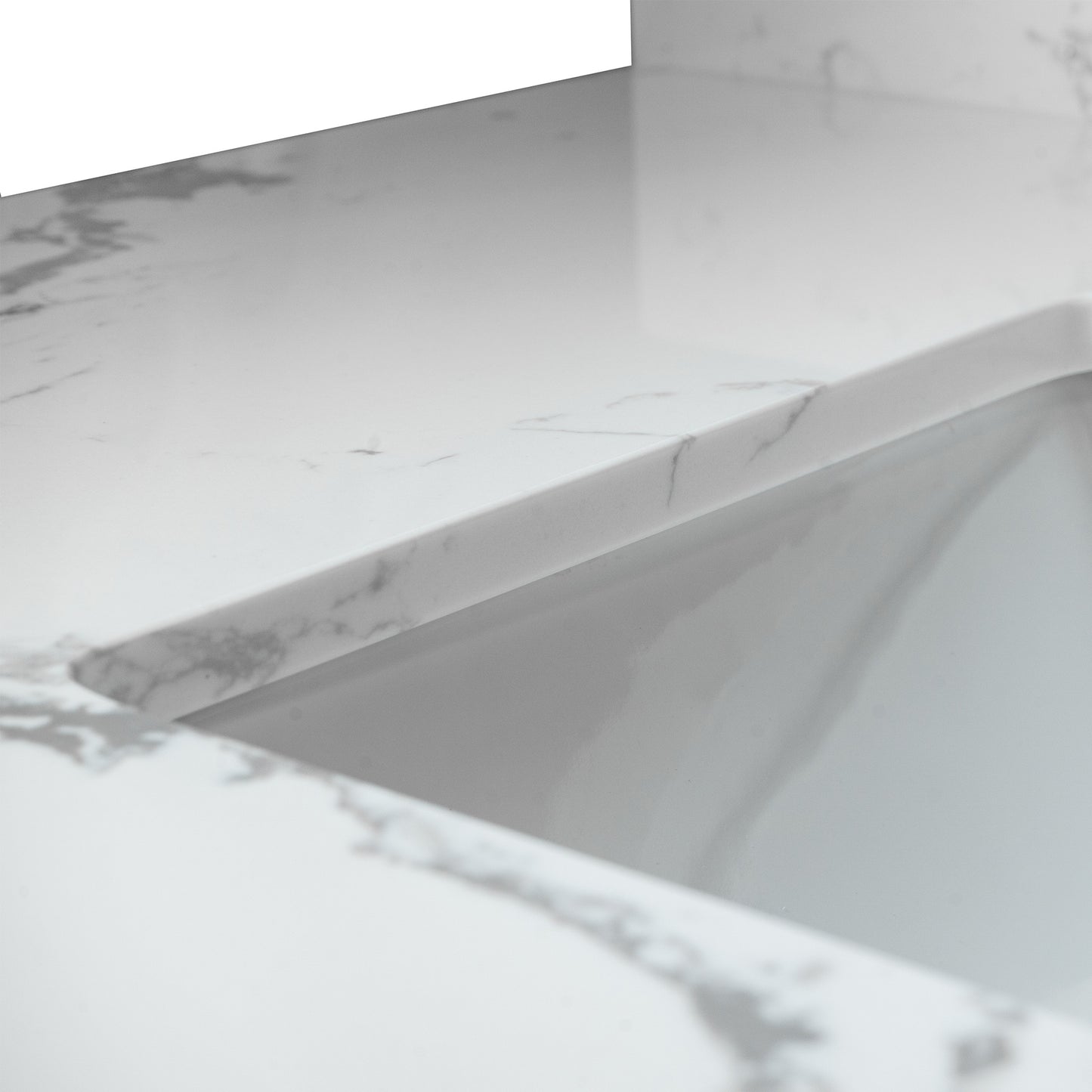 Montary bathroom vanity top stone carrara white new style tops with rectangle undermount ceramic sink and back splash