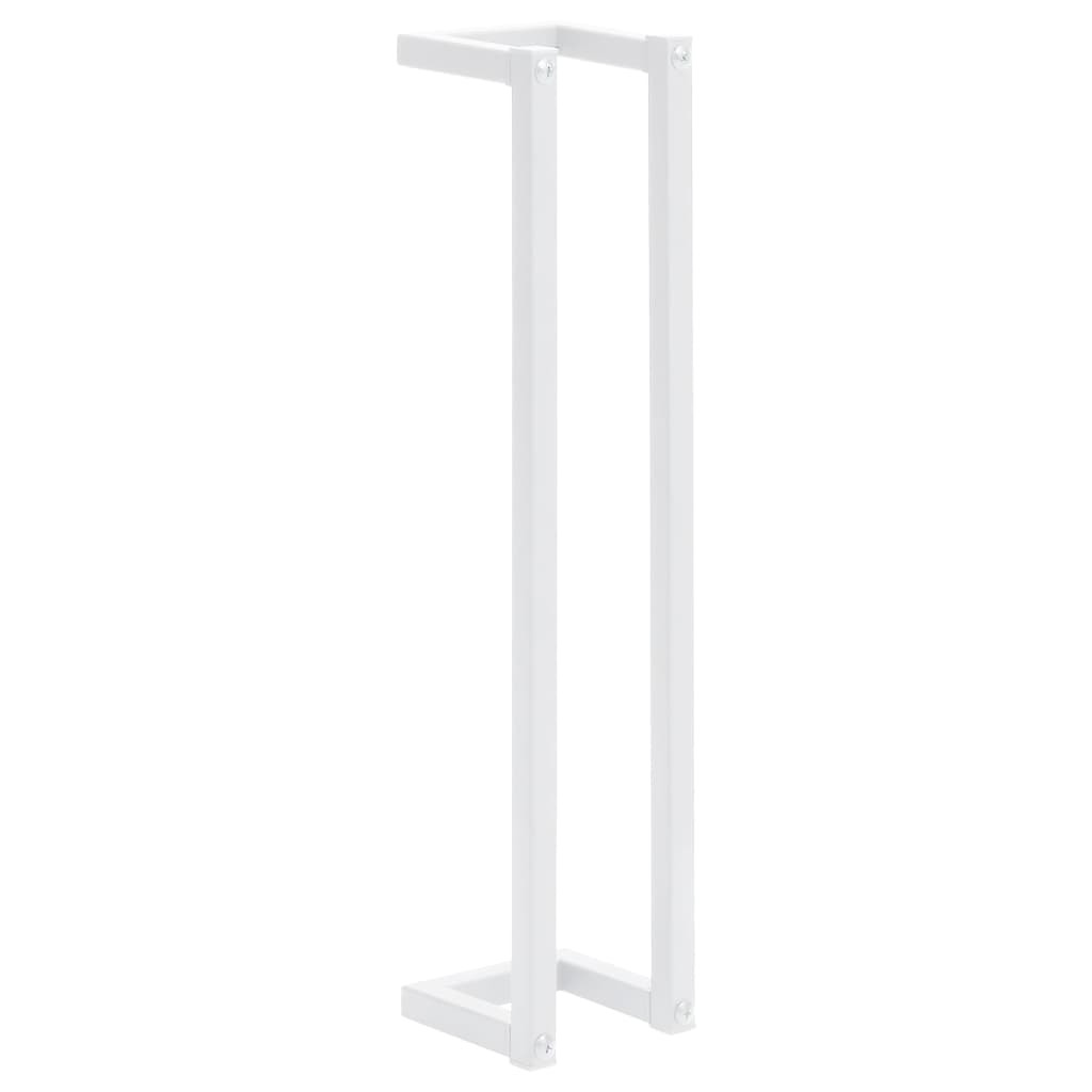 Towel Rack White 4.9"x4.9"x23.6" Steel