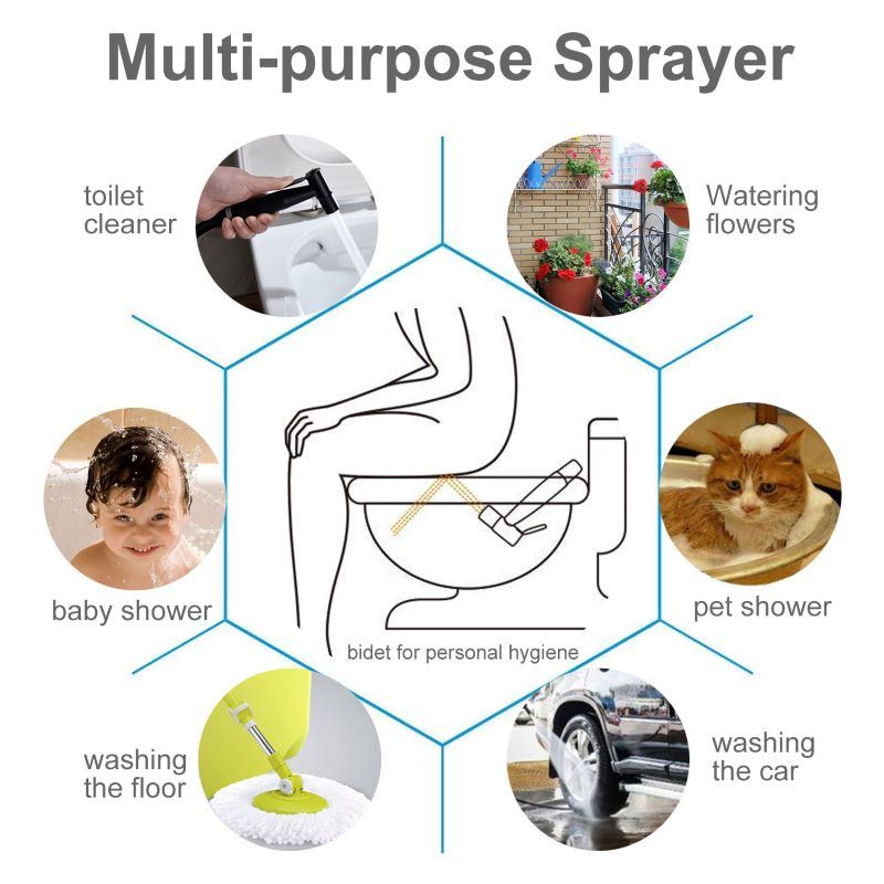 Bathroom Fittings Handheld  Sprayer Bidet Sprayer for Toilet