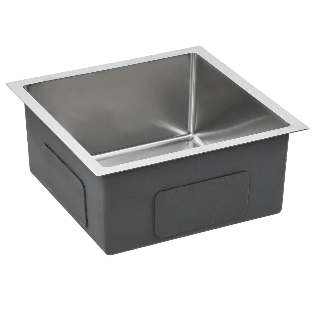 Handmade Kitchen Sink with Strainer Stainless Steel