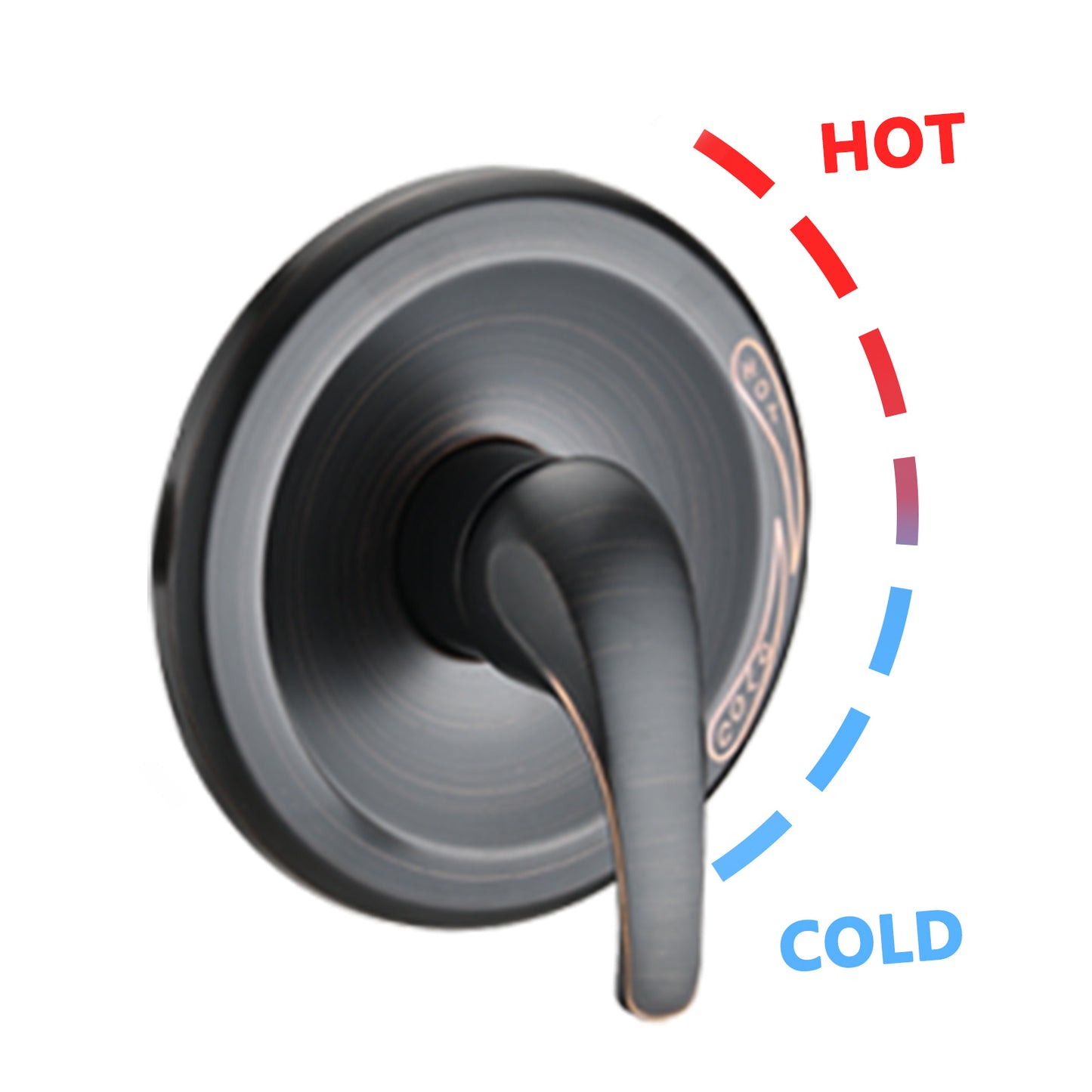 Shower Head with Handheld Shower System with 8" Rain Shower Head (Rough-in Valve Included)
