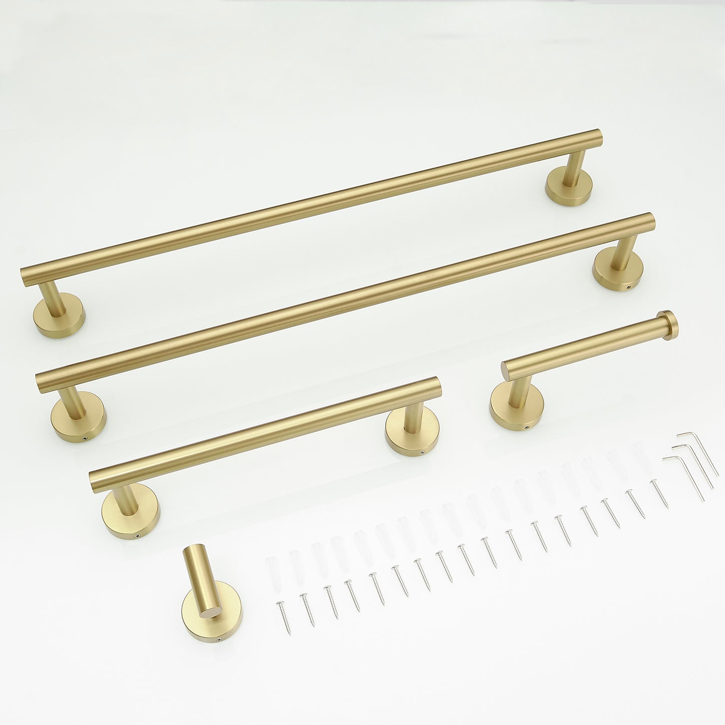 5 Pieces Bathroom Hardware Accessories Set Towel Bar Set,Wall Mounted,Premium Stainless