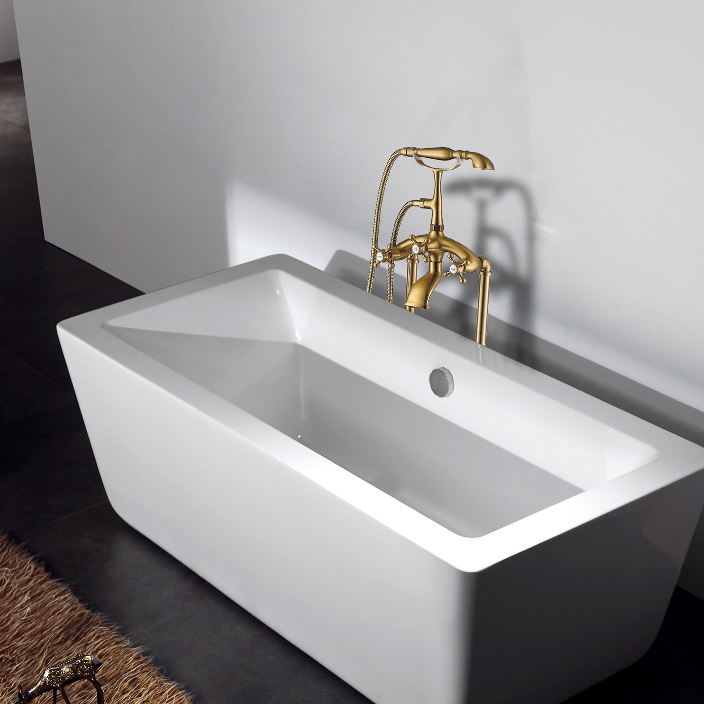 Freestanding Bathtub Faucet with Hand Shower