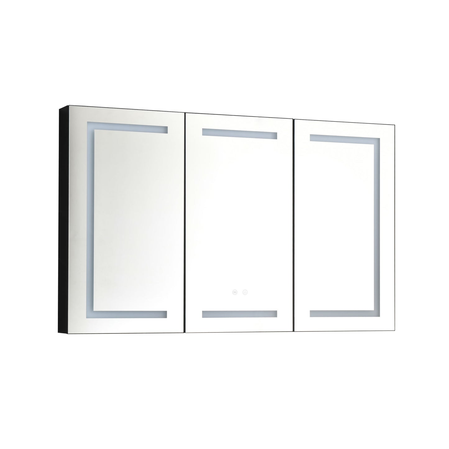 48 in. W x 30 in. H LED Mirror Medicine Cabinet with Lights;  Dimmer;  Defogger;  Clock;  Temp Display