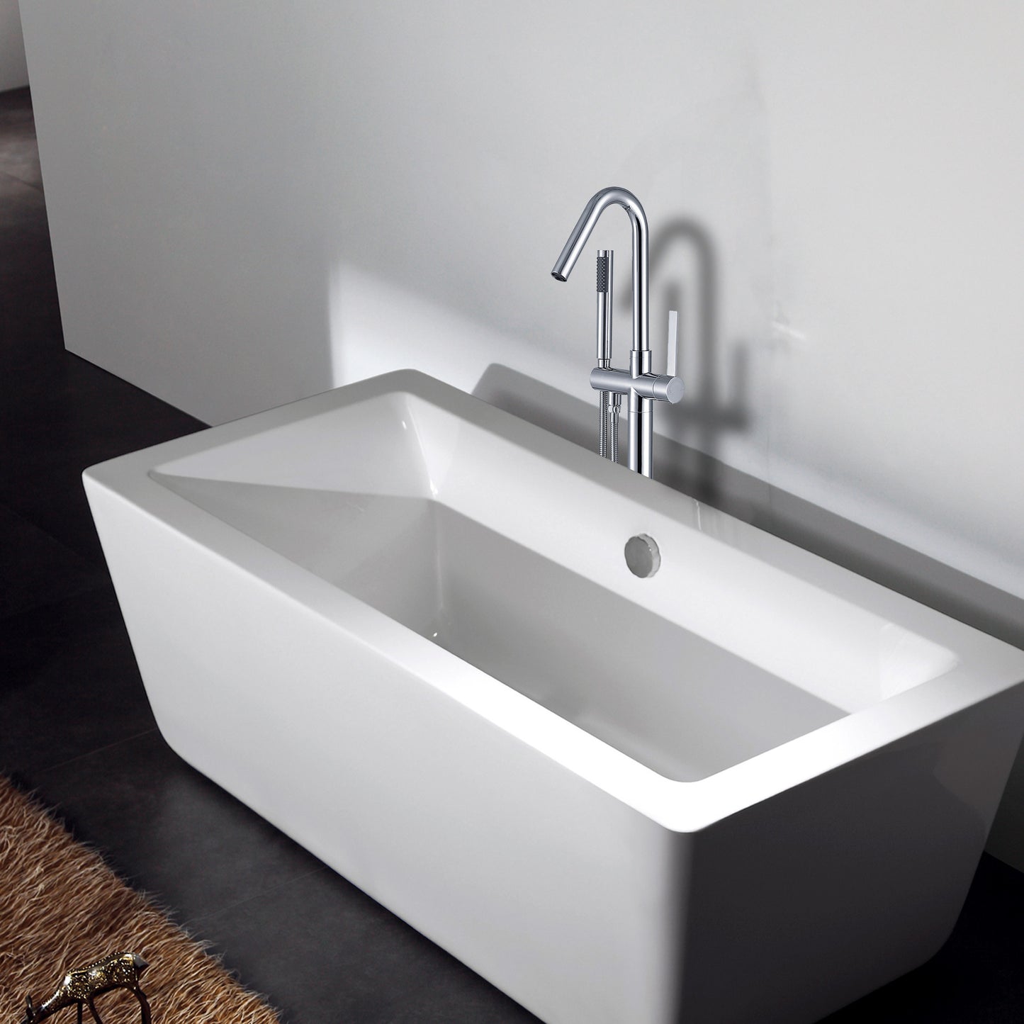 Freestanding Bathtub Faucet with Hand Shower