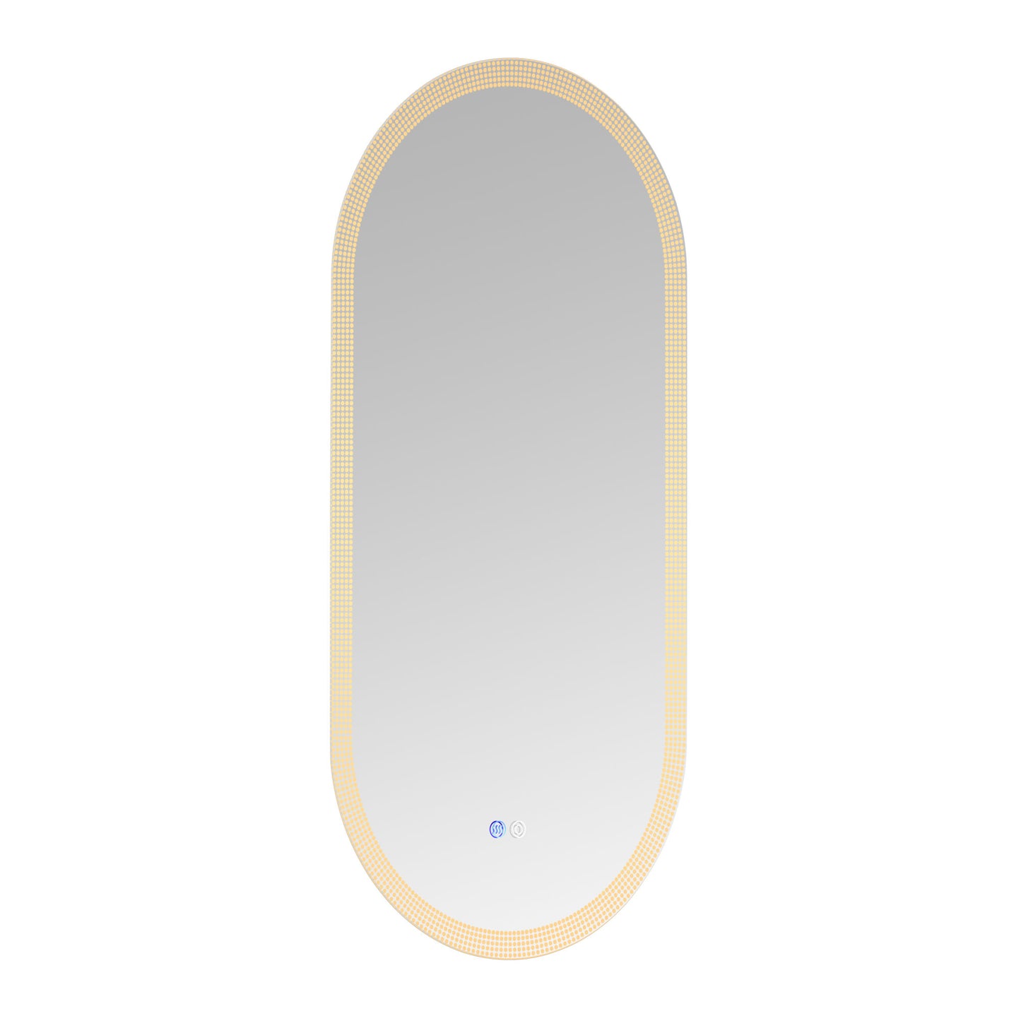 18 x 35 Inch Switch-Held Memory LED Mirror, Wall-Mounted Vanity Mirrors, Bathroom Anti-Fog Mirror, Dimmable Bathroom Mirror