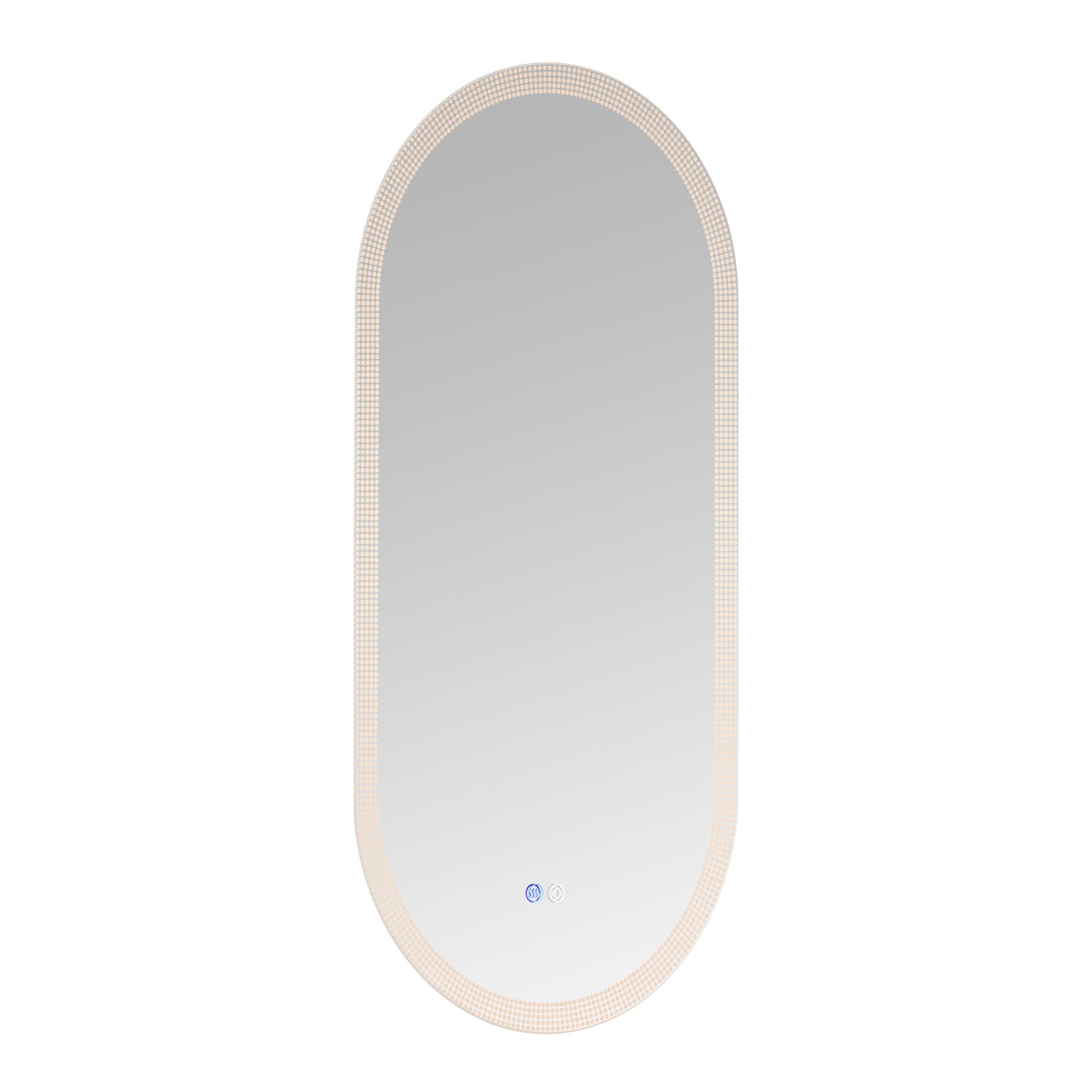 18 x 35 Inch Switch-Held Memory LED Mirror, Wall-Mounted Vanity Mirrors, Bathroom Anti-Fog Mirror, Dimmable Bathroom Mirror