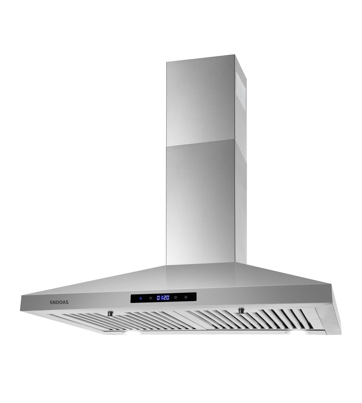 30 Inch Wall Mount Kitchen Hood 350 CFM Range Hood Stove Vented Hood Exhaust Fan